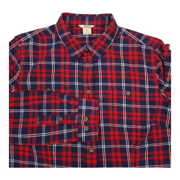 Duluth Trading Womens Plaid Flannel Shirt Gusset XL Made for Easy Movement - Picture 13 of 13